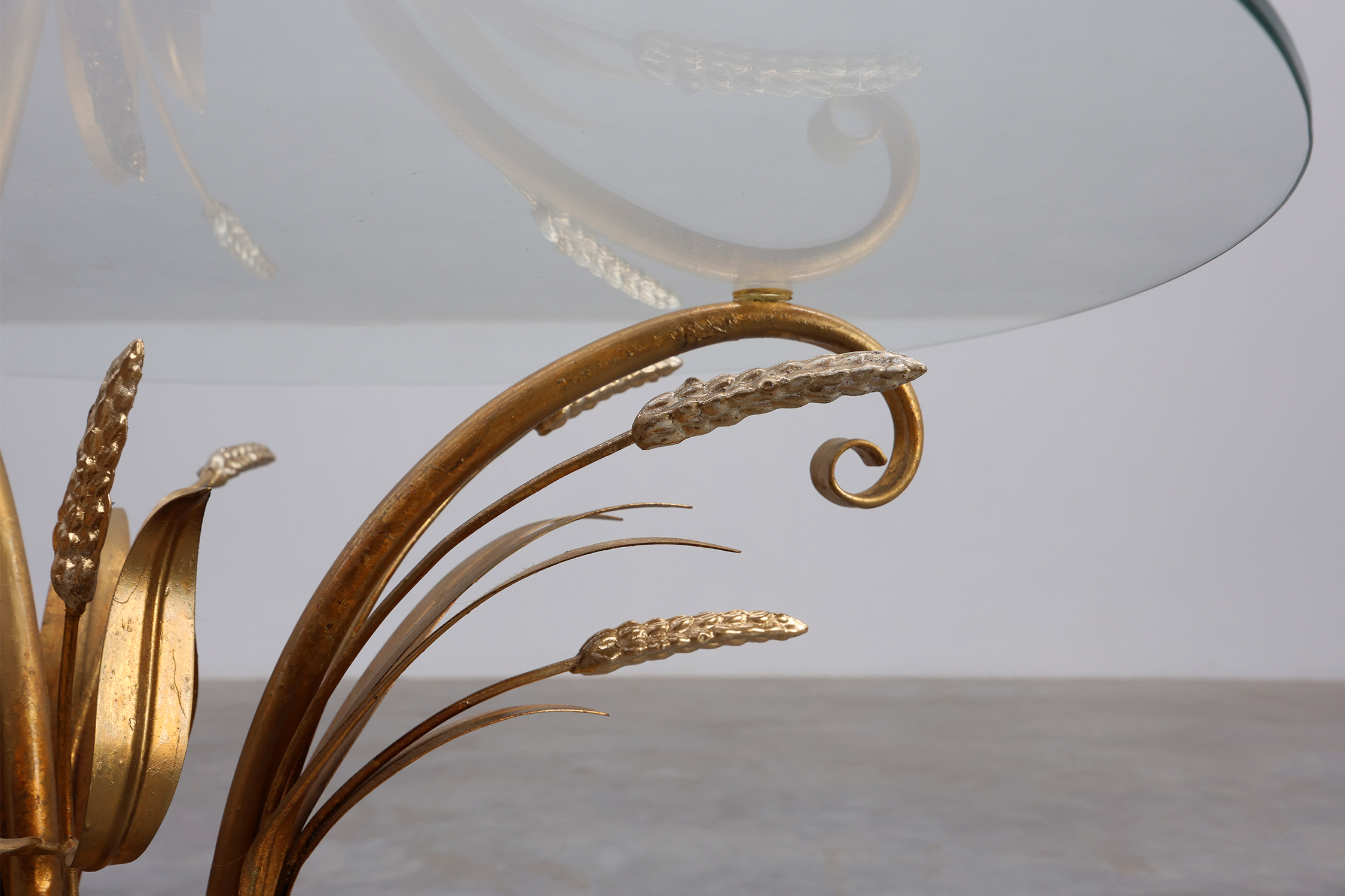 Coco Chanel‑Style &ldquo;Sheaf of Wheat&rdquo; Coffee Table, France 1960thumbnail
